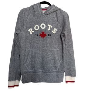 Vintage Roots Cabin Hoodie Fleece Heritage M Cabincore Cozycore Y2K Athlesiure